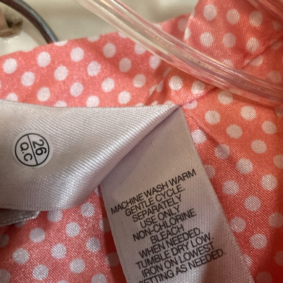 ❗️SALE❗️Adonna Polka Dot Vintage Silky Pajama Set Women’s Large Peach Color EUC - Picture 5 of 16